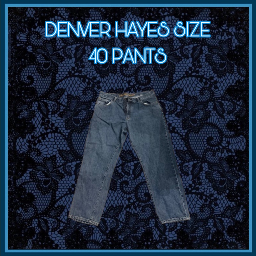 Denver Hayes Men's Dark Blue Relaxed Jeans